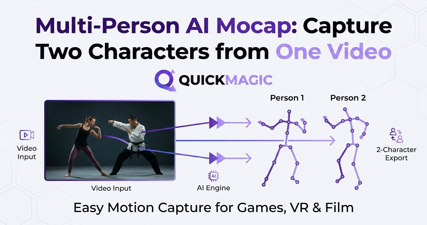 Multi-Person AI Mocap: Capture Two Characters from One Video