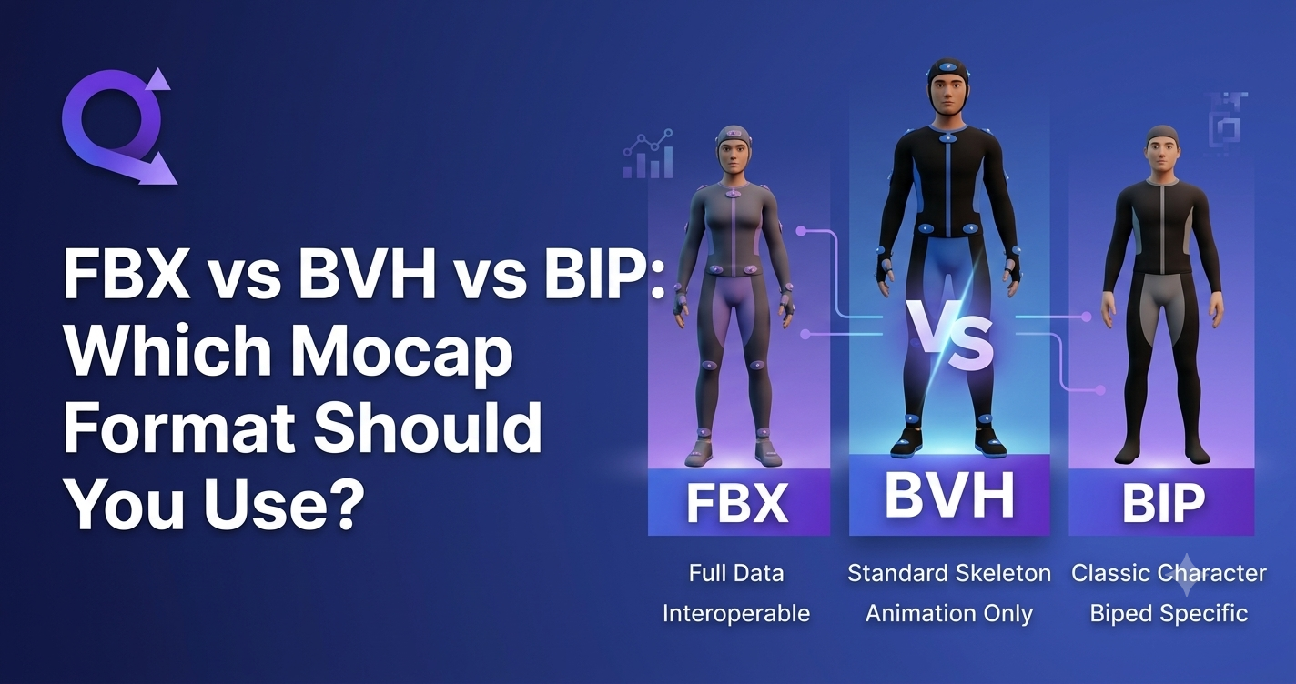 FBX vs BVH vs BIP: Which Mocap Format Should You Use?