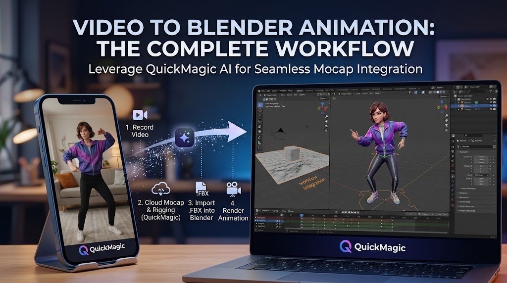 QuickMagic to Blender tutorial preview