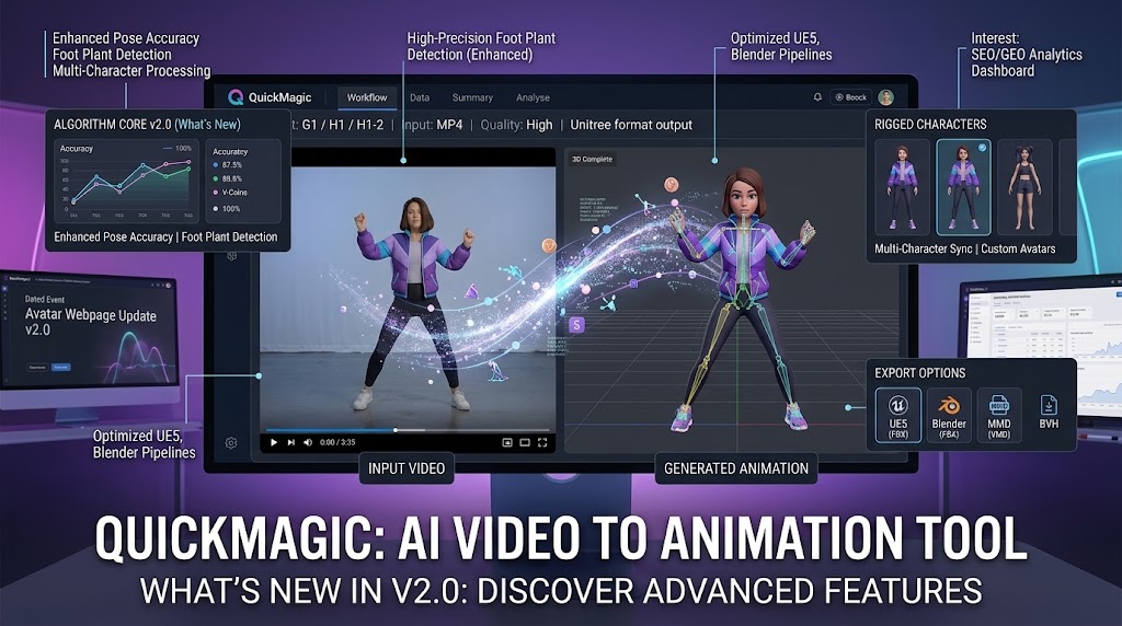 Video to 3D animation tutorial preview