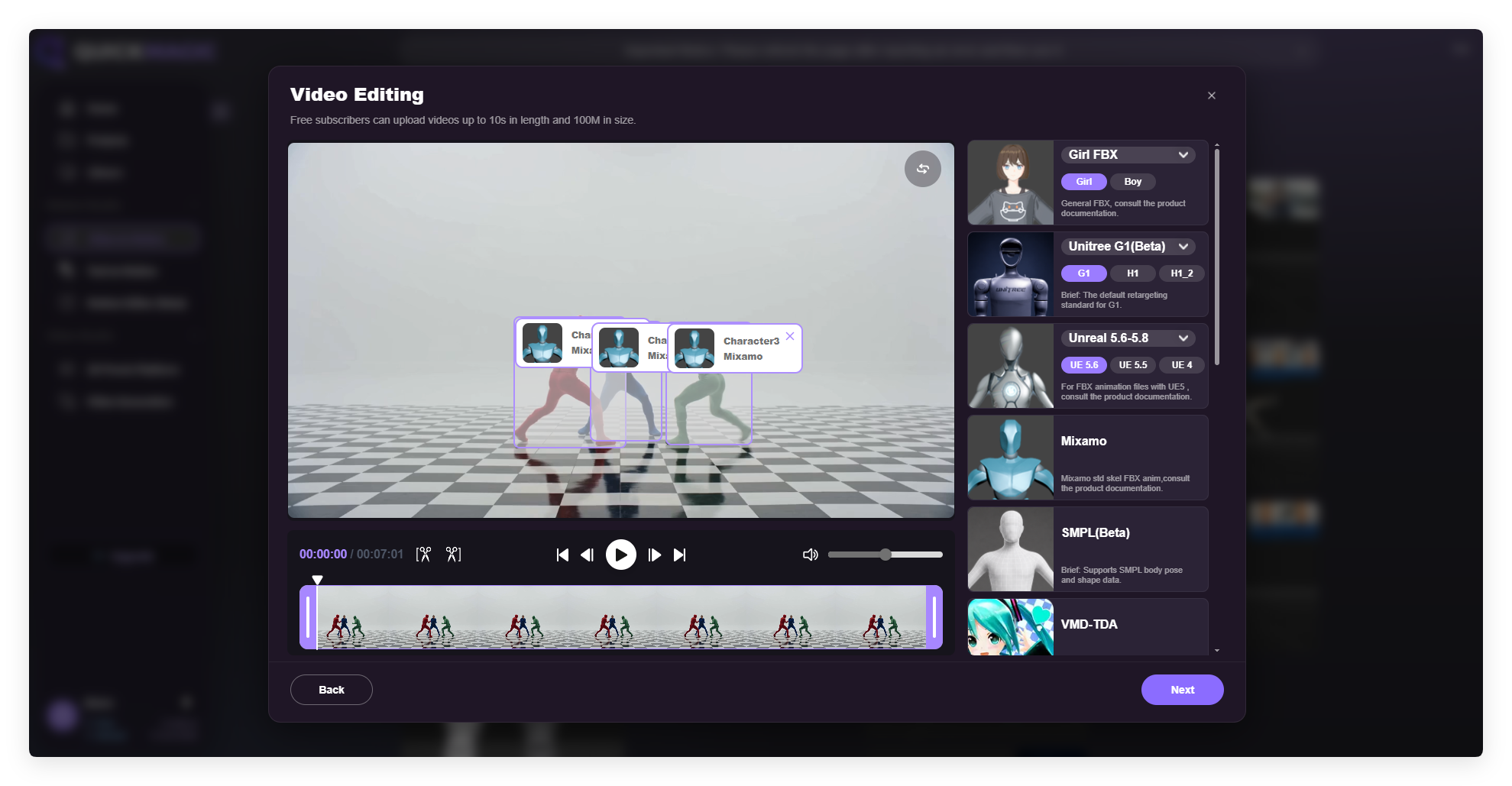Multiple performers identified separately in one source video