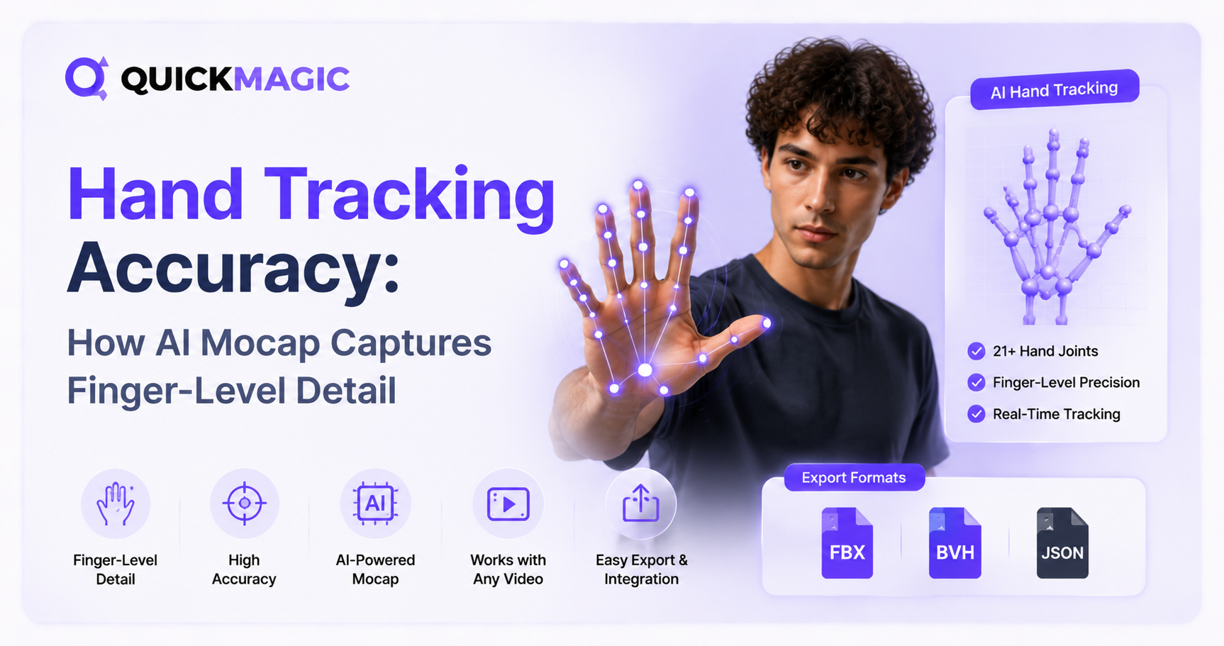 Hand Tracking Accuracy: How AI Mocap Captures Finger-Level Detail